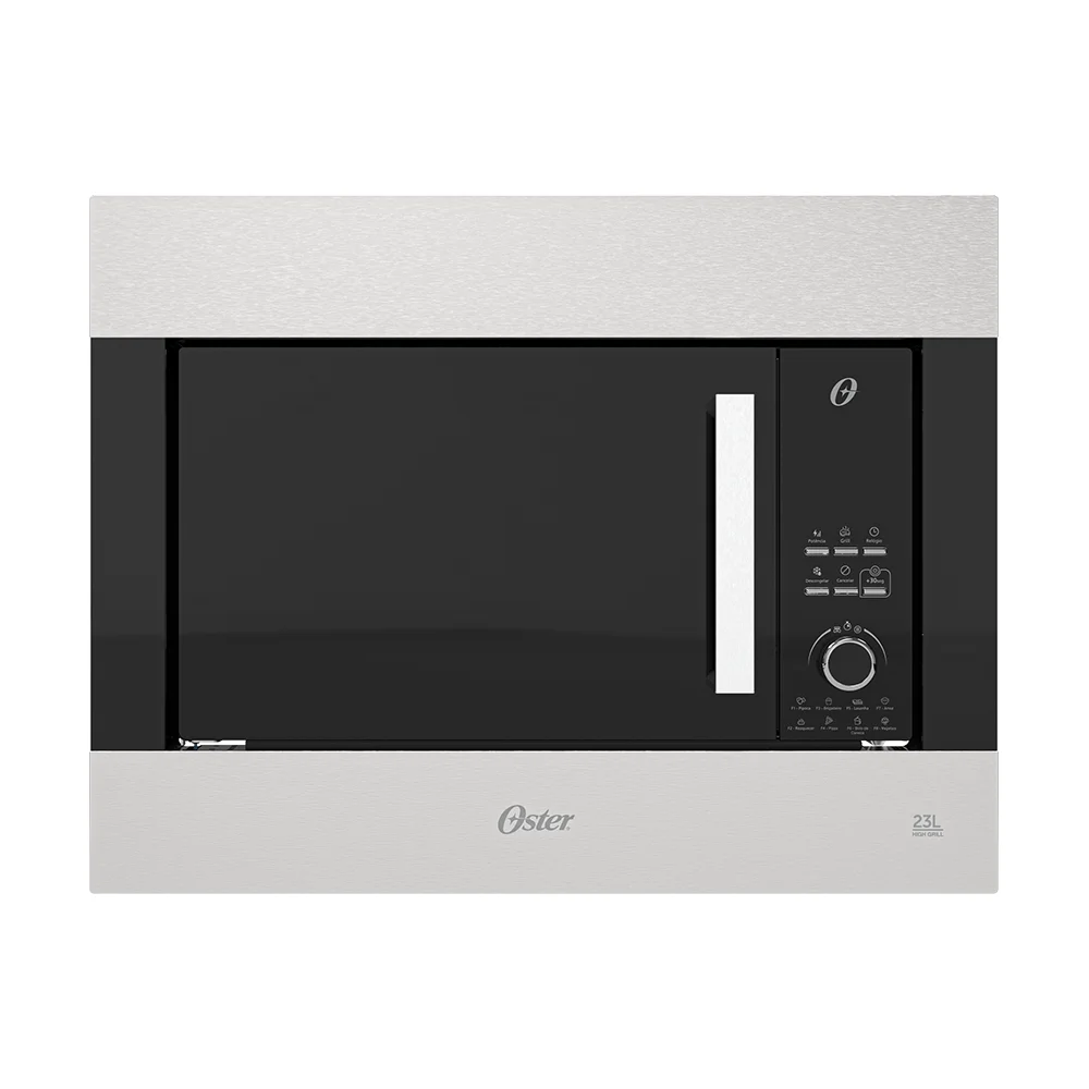 Forno Micro-ondas de Embutir 23L Oster Black Inox