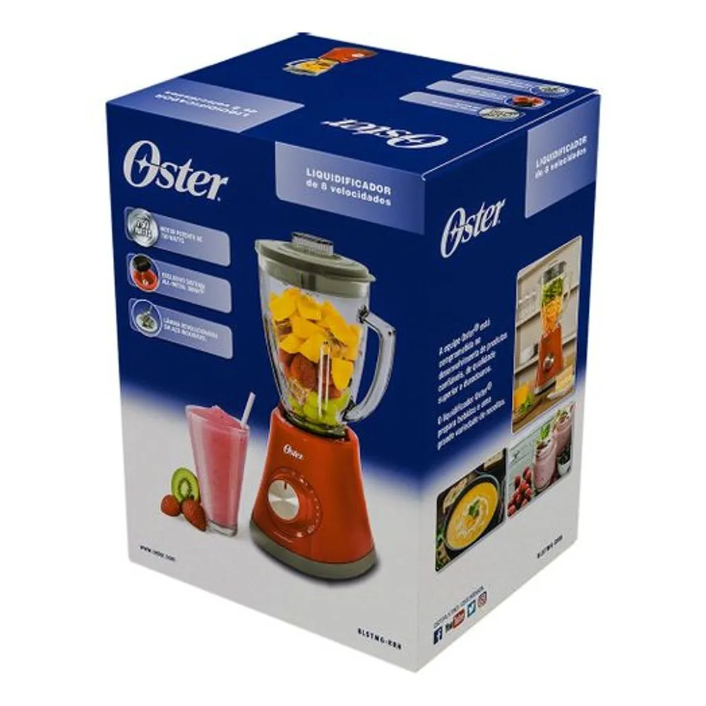 Liquidificador Super Chef Oster Vermelho 1,25L