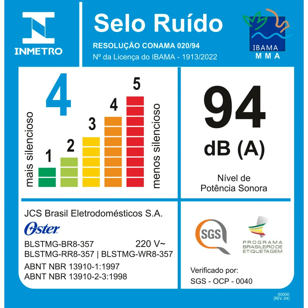 Liquidificador Super Chef Oster Vermelho 1,25L