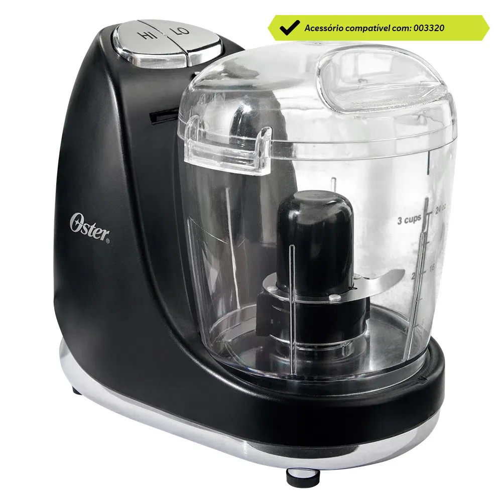 Tampa do Recipiente para Mini Processador Oster Chrome